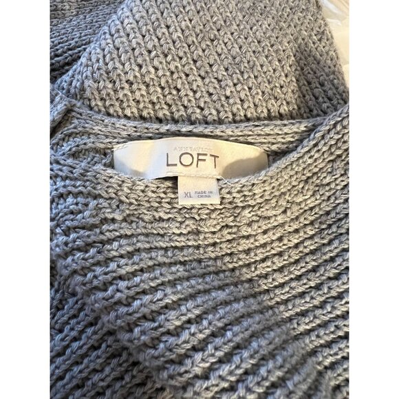 Ann Taylor LOFT Sweater Grey Women's Size XXL Excellent Like New Condition Not s - Picture 6 of 6